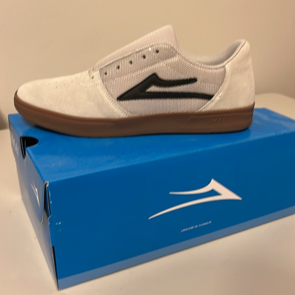 Lakai Shoes - Brighton | Size 9.5 M | White /Gum Suede